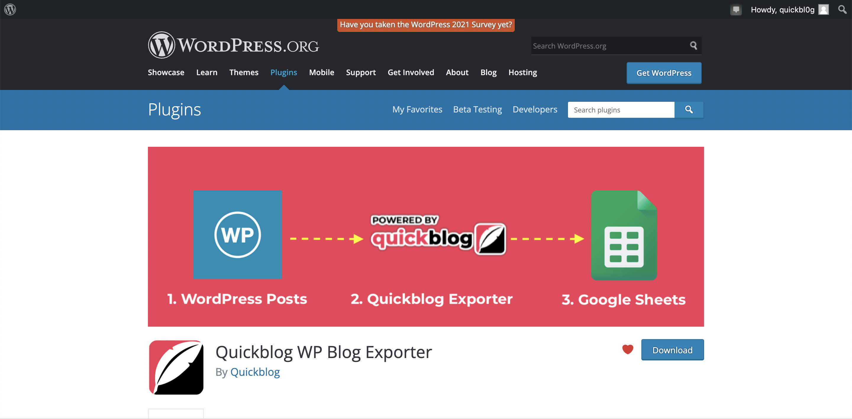 Quickblog WordPress Blog Post Exporter Quickblog WordPress Blog Post Exporter